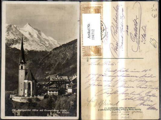 194712,Foto Ak Heiligenblut m. Grossglockner Großglockner Hochalpenstrasse