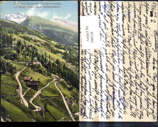 194718,Kaiserin Elisabeth Glocknerstrasse Serpentinen ü. Heiligenblut Großglockner Hochalpenstrasse