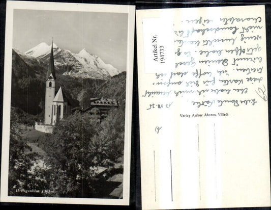 194733,Foto Ak Heiligenblut m. Grossglockner Großglockner Hochalpenstrasse