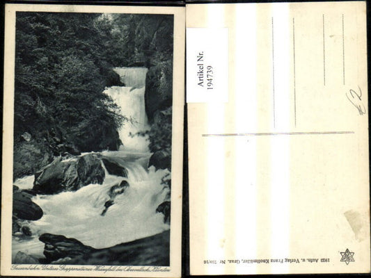 194739,Tauernbahn Unterer Grppensteiner Wasserfall b. Obervellach