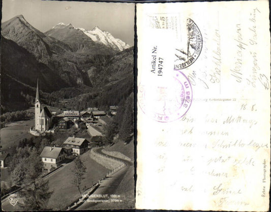 194747,Foto Ak Heiligenblut m. Grossglockner Großglockner Hochalpenstrasse