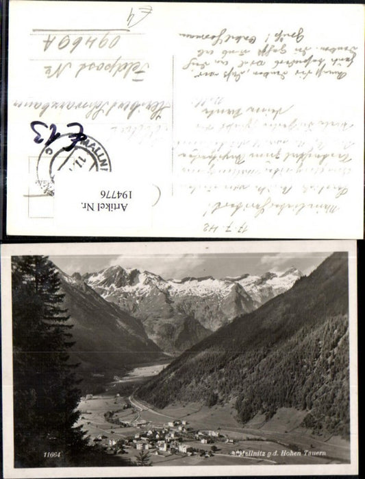 194776,Foto Ak Mallnitz geg. d. Hohen Tauern