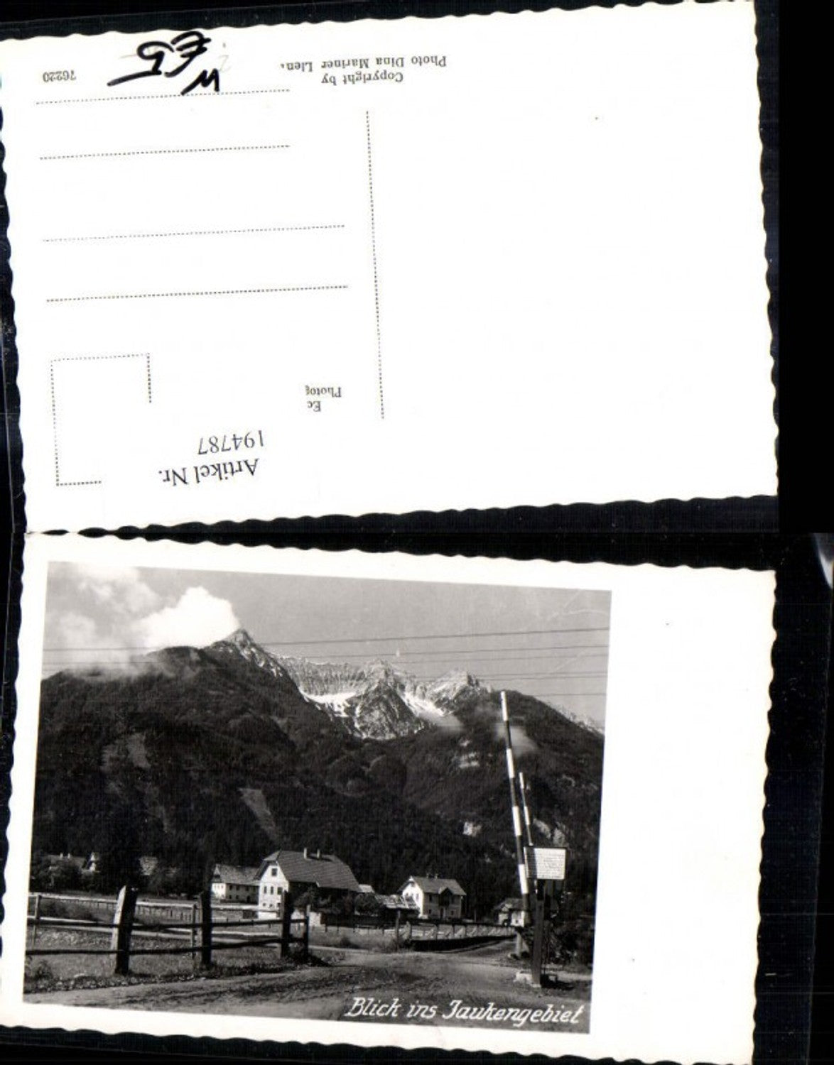 194787,Foto Ak Blick i. Jaukengebiet Berg i. Drautal