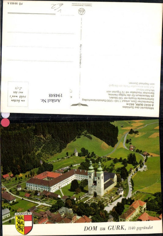 194848,Gurk Dom z. Gurk i. Gurktal Luftbild pub Alpina Druck