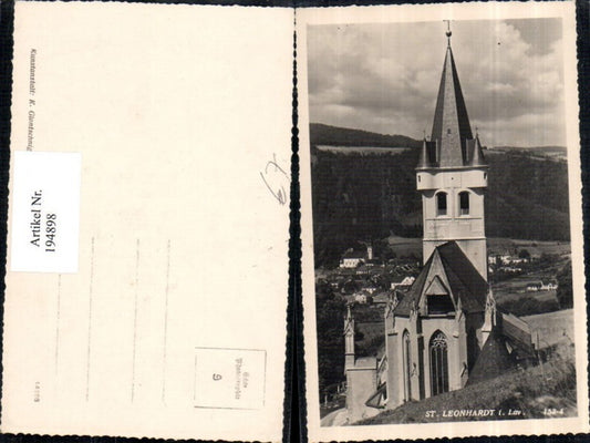 194898,St. Leonhardt i. Lavanttal Teilansicht Kirche