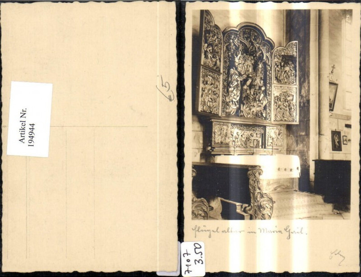 194944,Flügelaltar Altar in Maria Gail Kirche Innenansicht