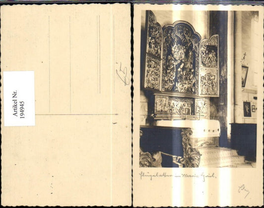 194945,Flügelaltar Altar in Maria Gail Kirche Innenansicht