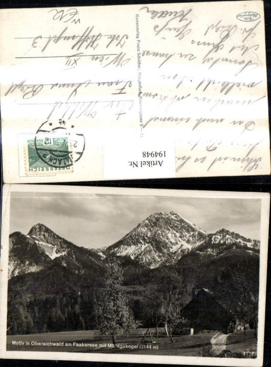 194948,Motiv in Oberaichwald am Faakersee m. Mittagskogel b. Finkenstein am Faaker See