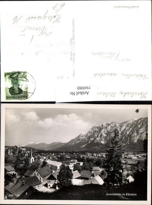 194980,Arnoldstein in Kärnten Teilansicht
