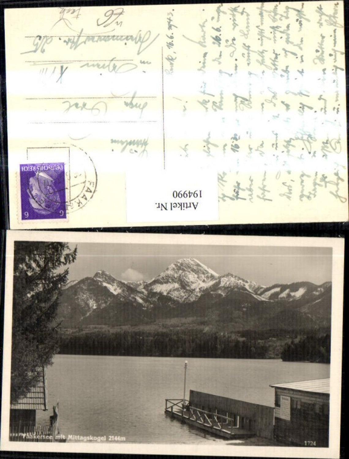 194990,Faakersee See b. Faak m. Mittagskogel