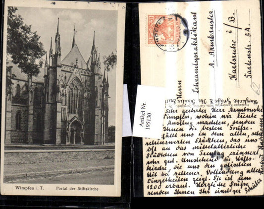 195130, Wimpfen im Tal Portal of the Collegiate Church