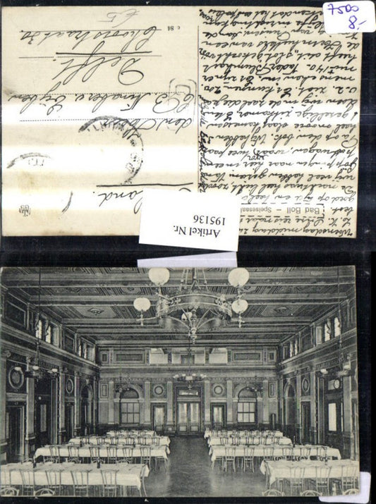 195136, Bad Boll near Göppingen, dining room interior view