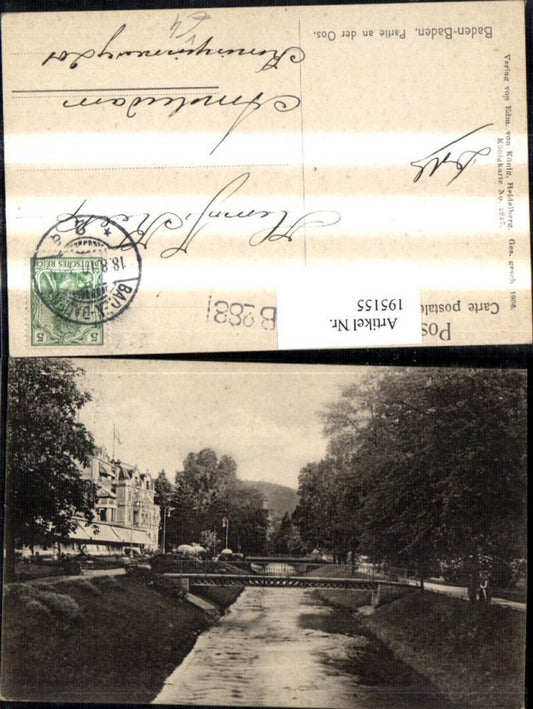 195155, Baden-Baden Partie ad Oos Brücken pub Edmund v. König 2827