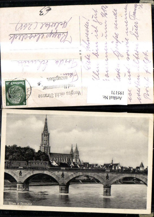 195171, Ulm on the Danube Bridge Cathedral