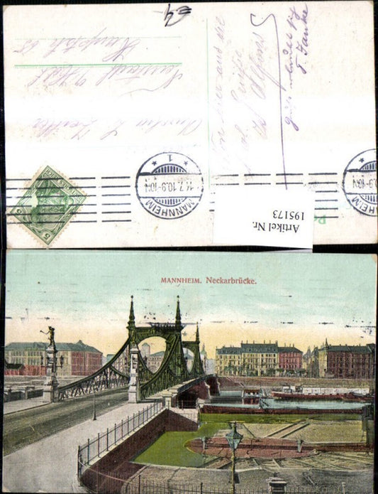 195173, Mannheim Neckarbrücke Bridge