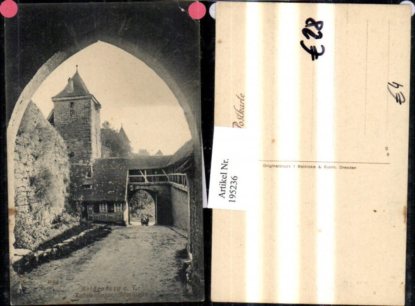 195236,Rothenburg ob der Tauber Kobolzellertor Tor Innenseite
