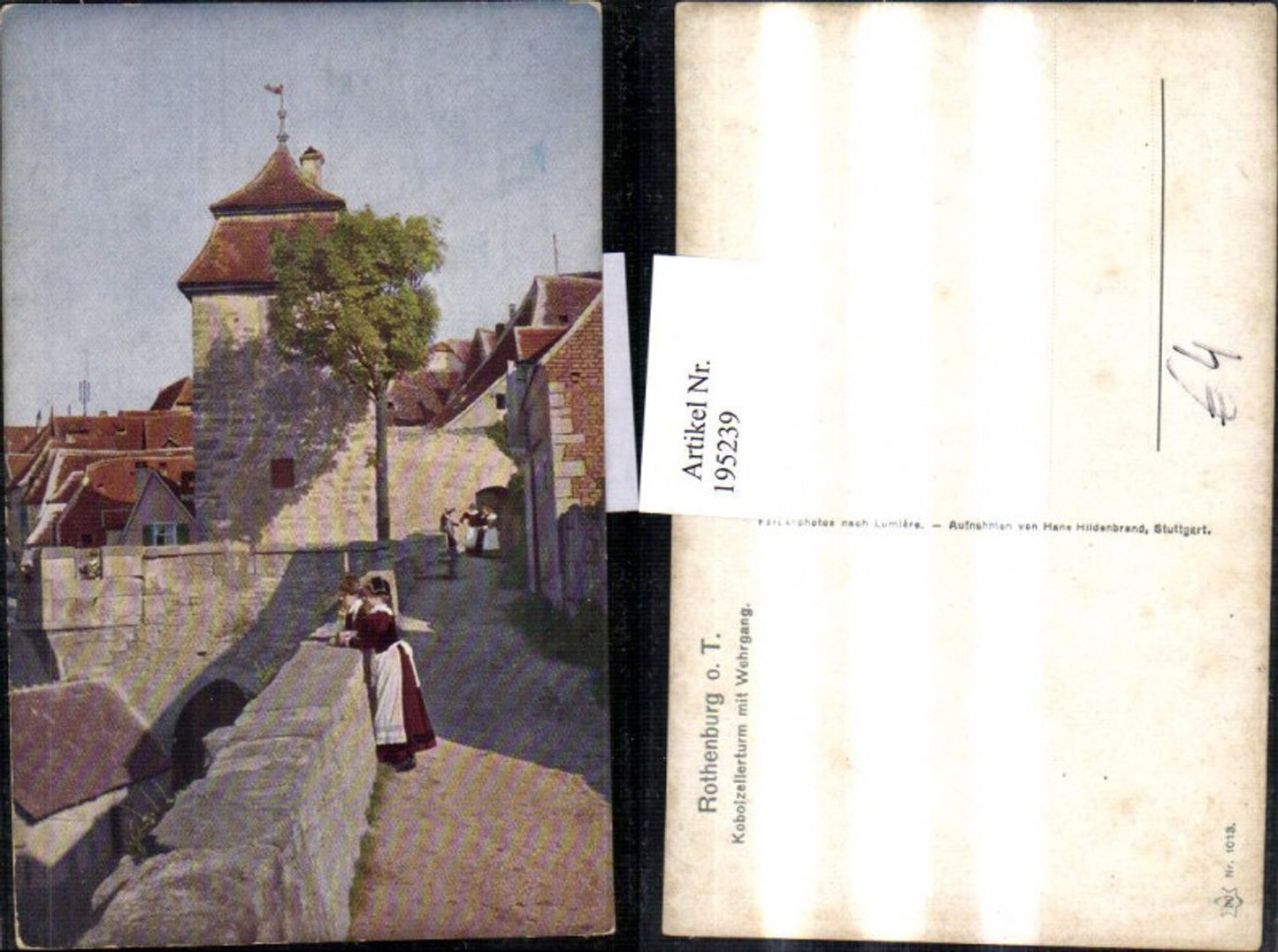 195239,Rothenburg ob der Tauber Kobolzellerturm Turm m. Wehrgang