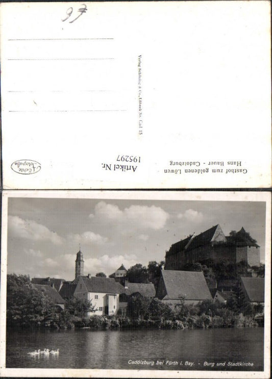 195297,Cadolzburg b. Fürth i. Bayern Burg u. Stadtkirche Kirche