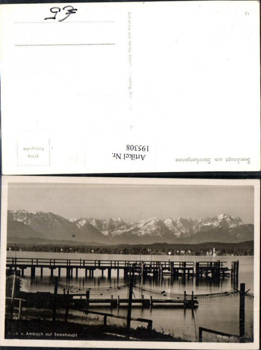 195307,Ambach a. Starnbergersee Blick a. Seeshaupt