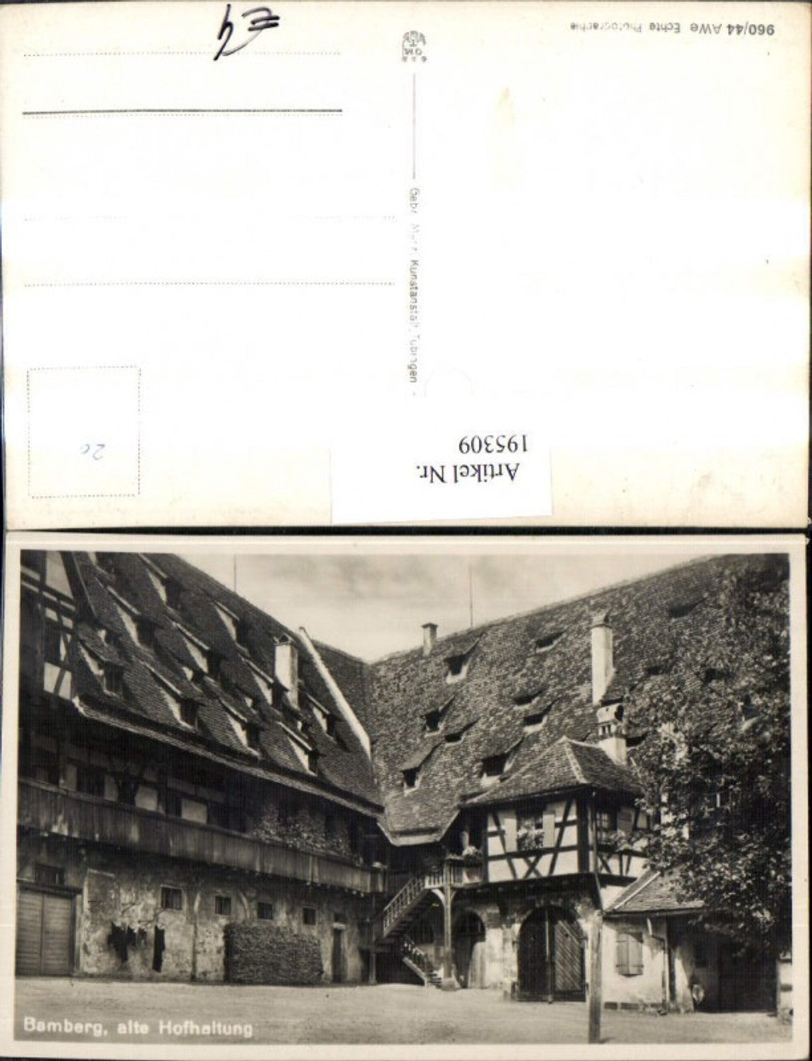 195309,Bamberg alte Hofhaltung Bauernhaus Hof