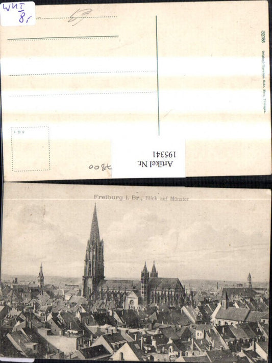 195341, Freiburg im Breisgau, view of the Freiburg Minster Church