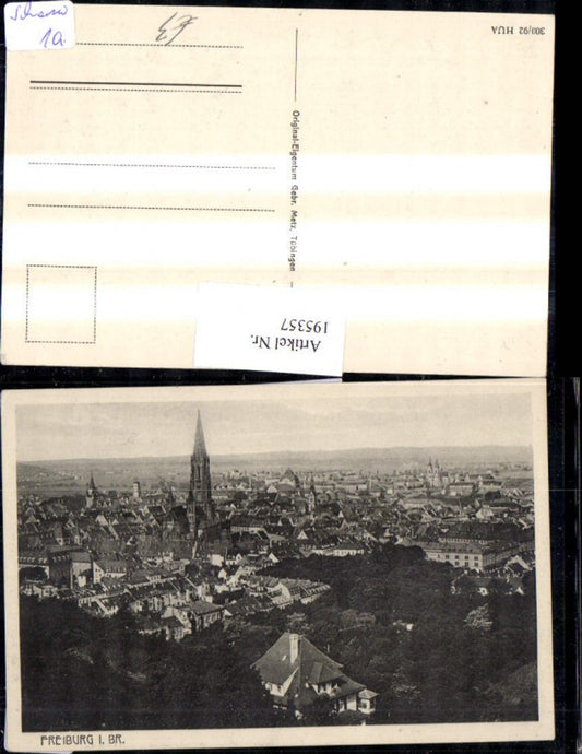 195357, Freiburg im Breisgau, partial view with Freiburg Minster Church