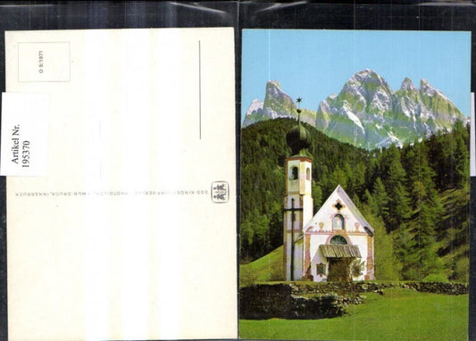 195370, SOS Children's Village O 9/1971 Church Chapel against mountain backdrop