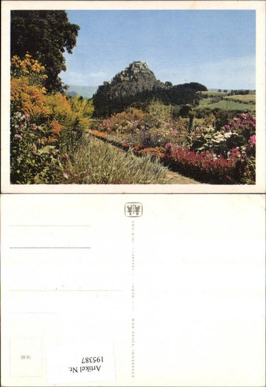195387, SOS Children's Village 16/63 Landscape with castle in the background, flowers