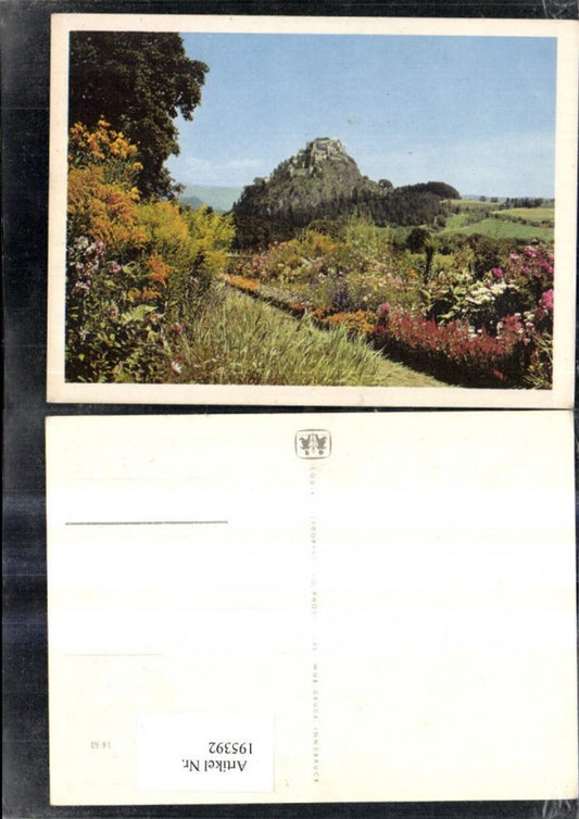195392, SOS Children's Village 16/63 Landscape with castle in the background, flowers