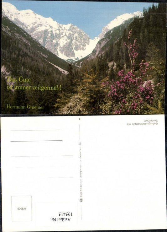 195415,SOS Kinderdorf 0/9006 Gebirgslandschaft m. Seidelbast