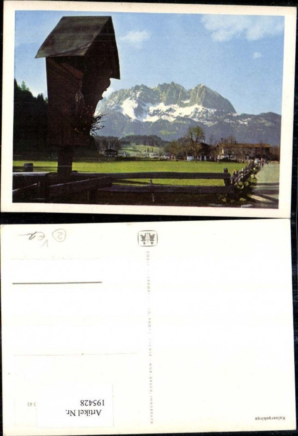 195428,SOS Children's Village 3/63 Kaisergebirge wayside shrine in mountain setting