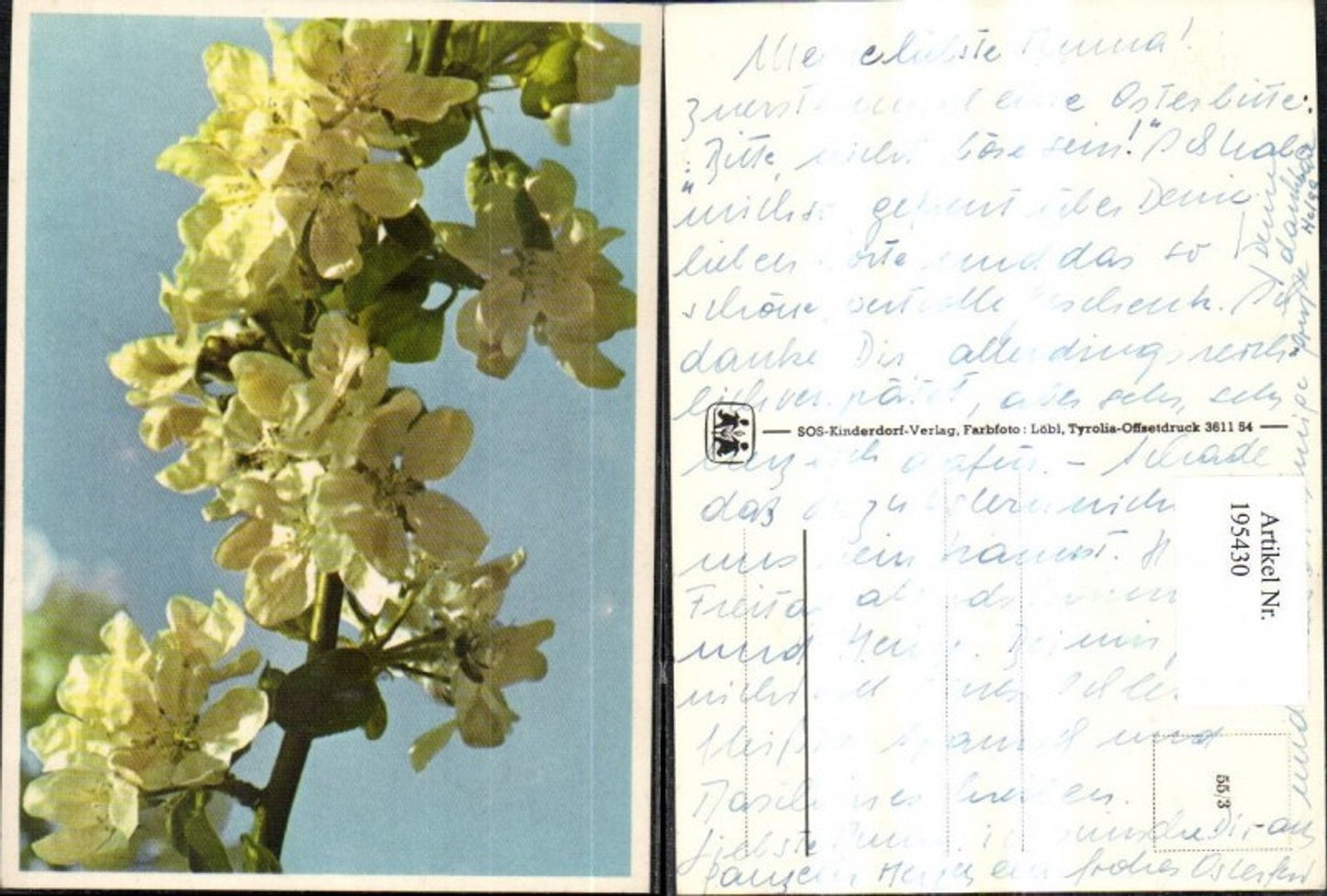195430,SOS Kinderdorf 55/3 Blütenzweig
