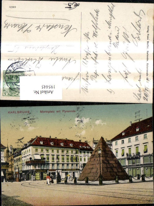 195445, Karlsruhe Market Square with Pyramid