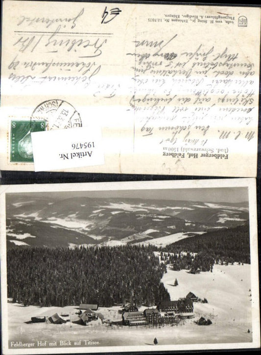 195476,Feldberg Feldberger Hof bad. Schwarzwald Winter Blick a. Titisee
