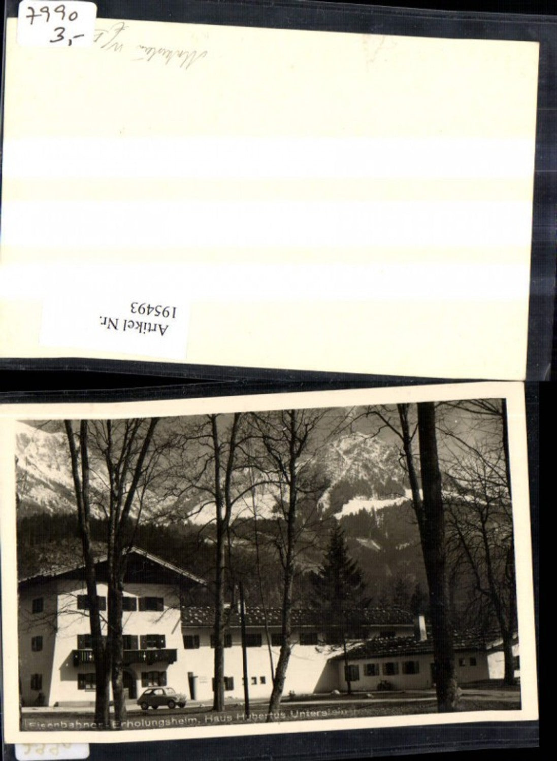 195493,Unterstein b. Schönau Haus Hubertus Eisenbahner Erholungsheim