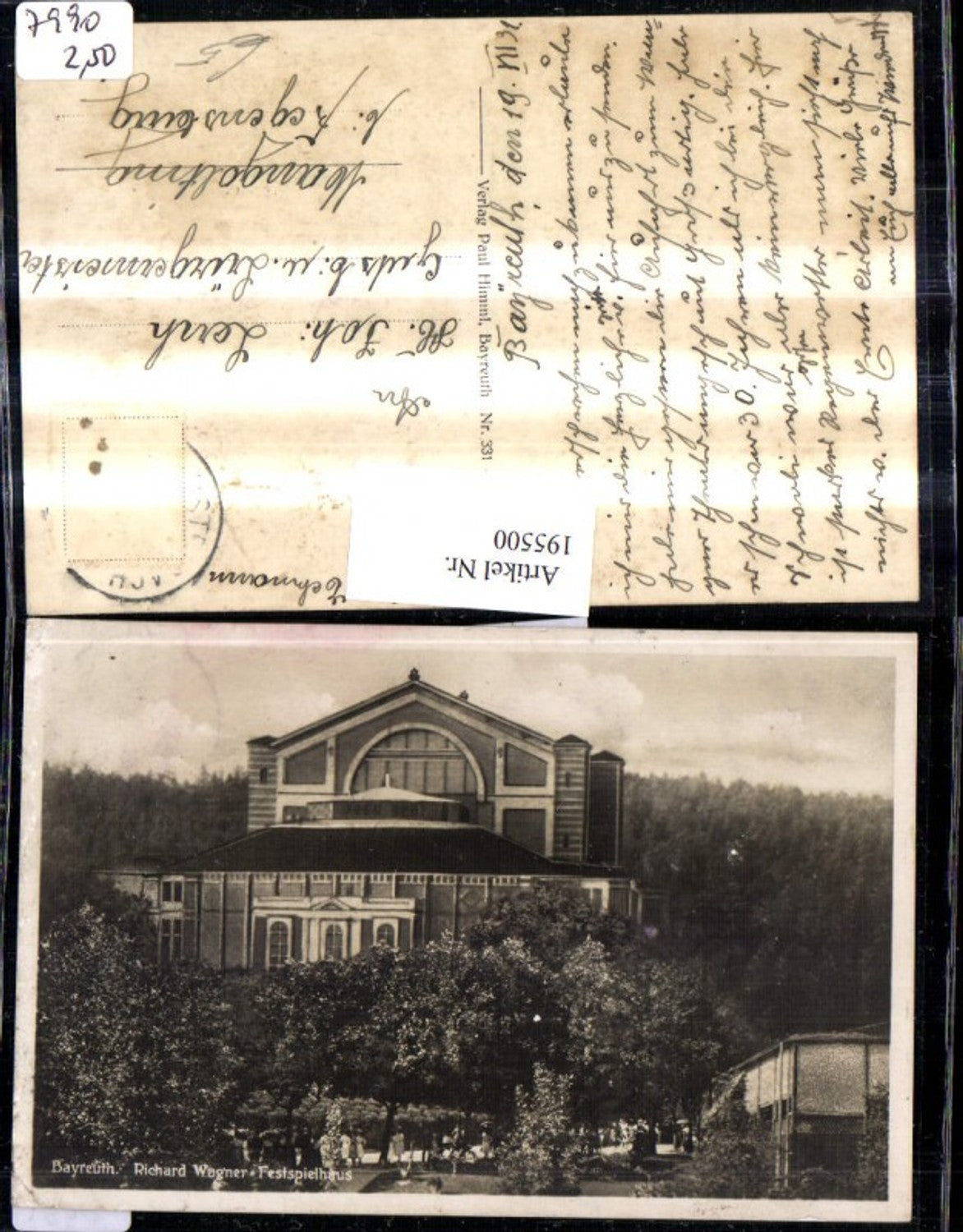 195500,Bayreuth Richard Wagner Festspielhaus