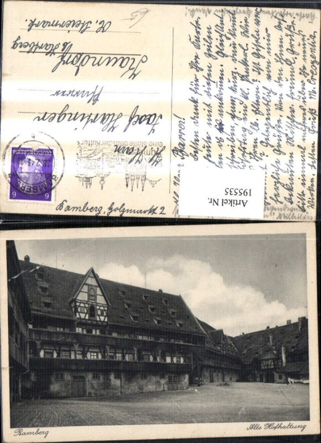 195535,Bamberg Alte Hofhaltung Ansicht