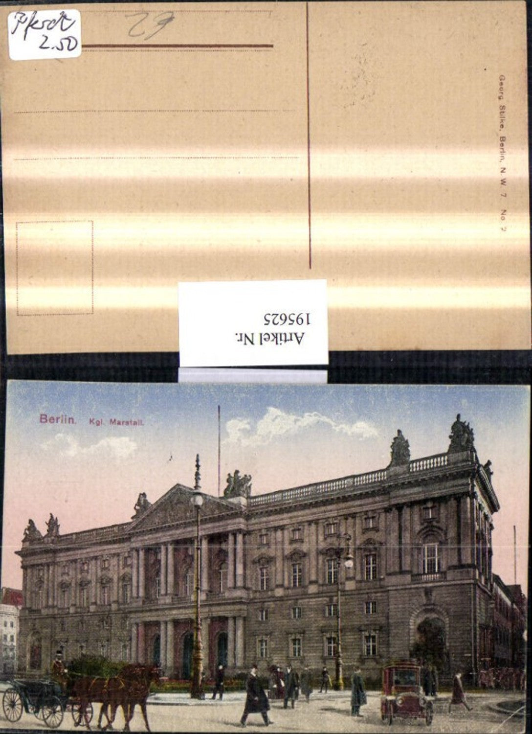 195625,Berlin Königlicher Marstall Gebäude Kutsche