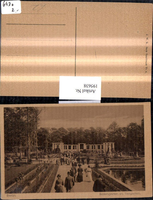 195638,Berlin Rosengarten im Tiergarten Partie
