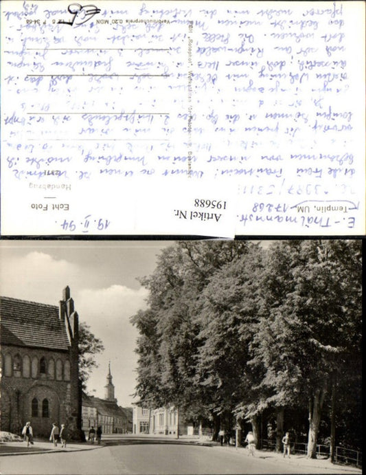 195688,Templin Uckermark E.-Thälmannstraße Straßenansicht