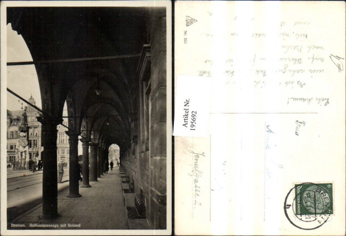 195692,Bremen Rathauspassage m. Roland Arkaden