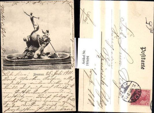 195694,Bremen Denkmal Statue Männer Frau