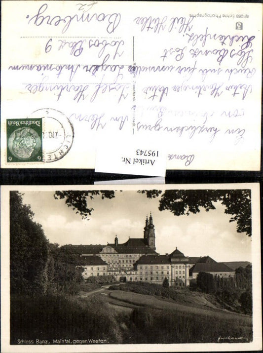 195743,Schloss Banz Maintal geg. Westen b. Bad Staffelstein
