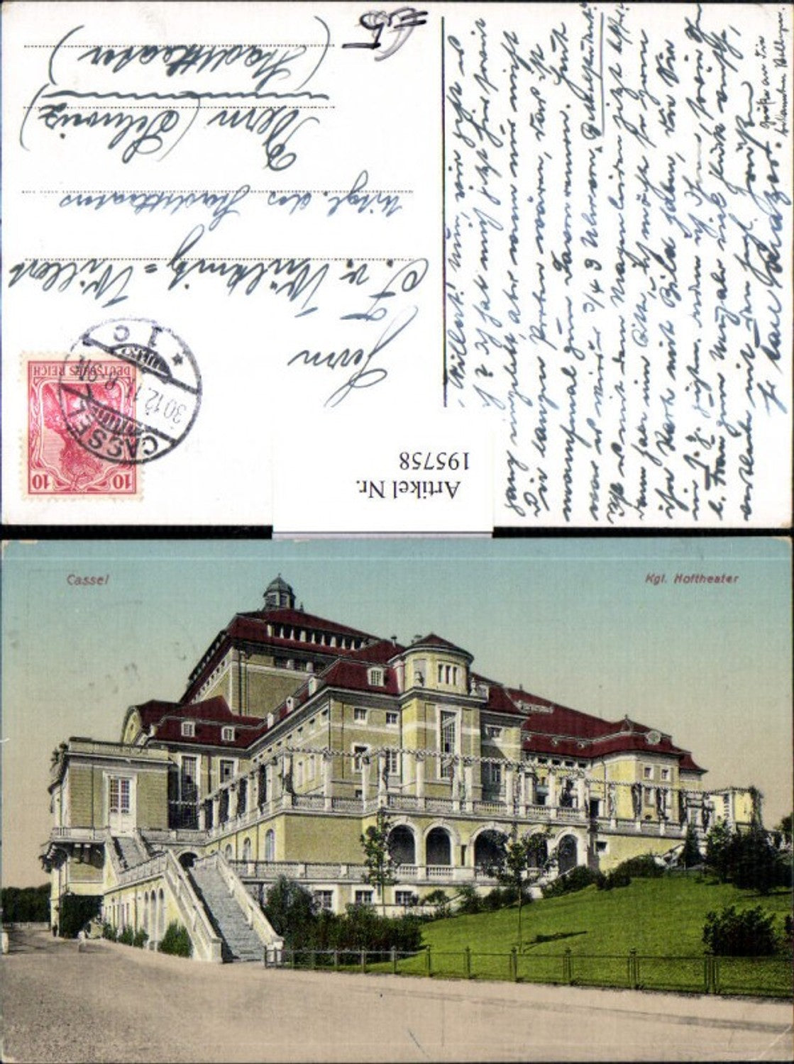 195758,Cassel Kassel Königliches Hoftheater Theater