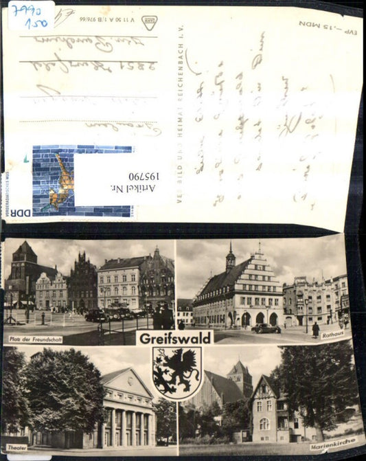 195790,Greifswald Mehrbild Ak