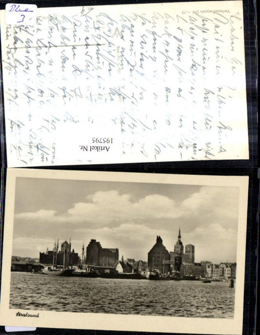 195795,Stralsund Hafen Schiffe Dampfer