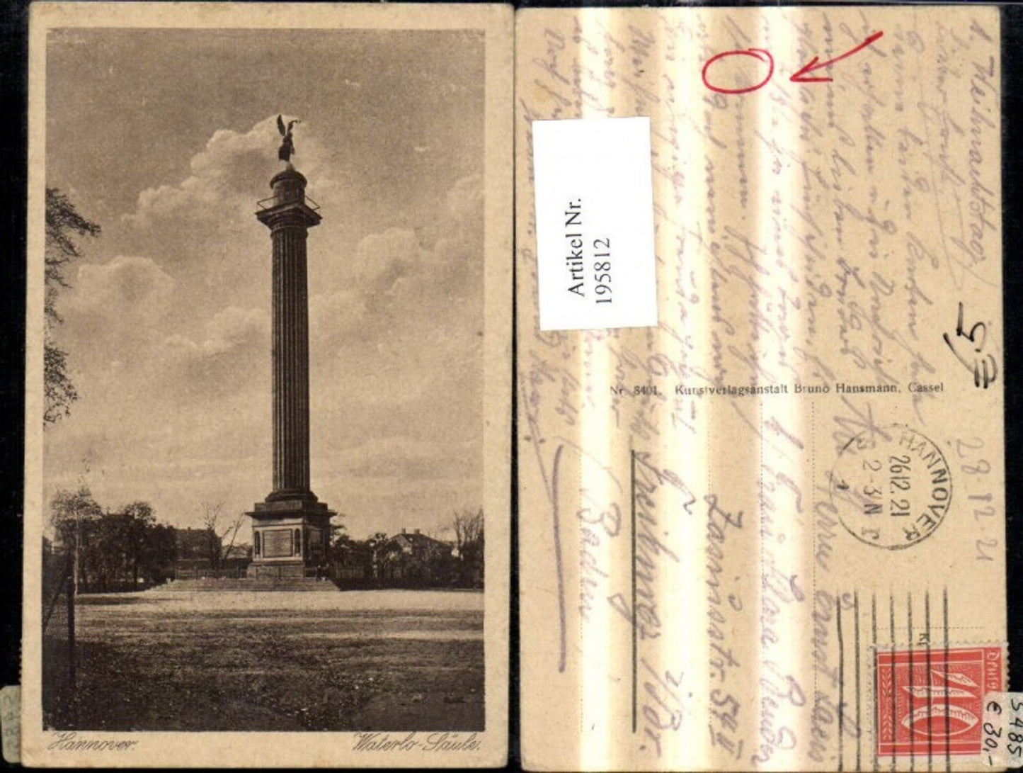 195812,Hannover Waterloo Säule Denkmale