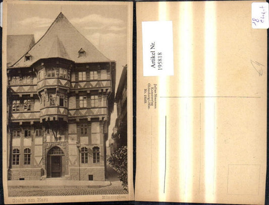 195818,Goslar a. Harz Münzstrasse Gebäude Haus