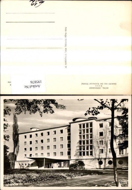 195876,Bonn Hotel Königshof Ansicht v. d. Koblenzer Straße