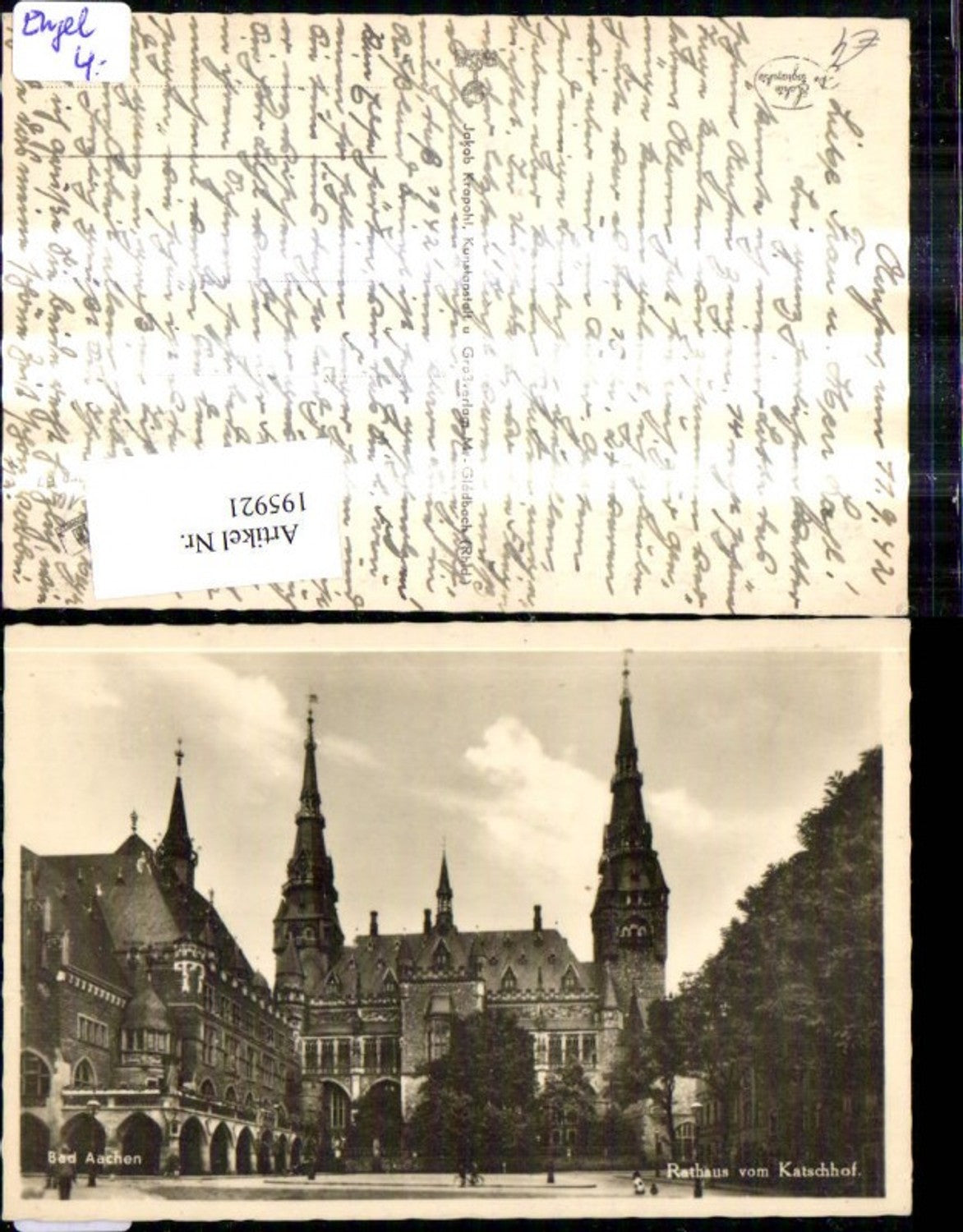 195921,Aachen Bad Aachen Rathaus m. Katschhof
